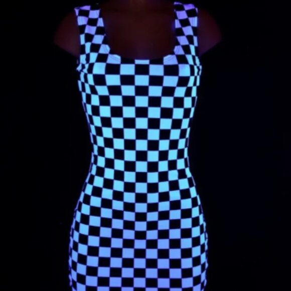 Coquetry Clothing SM/MD Checkered Tank Bodycon Dress - Picture 3 of 3